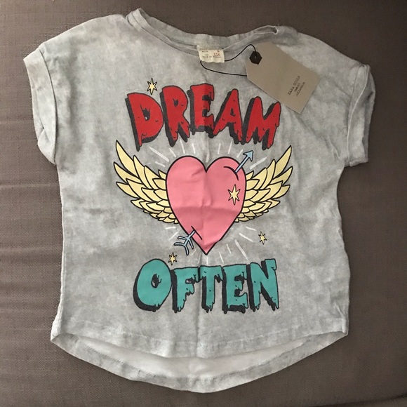 NWT Girls Zara Tshirt Size 5 - Picture 1 of 2
